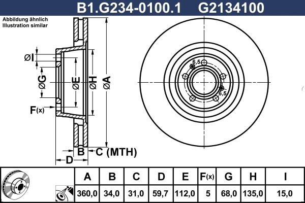 Galfer B1.G234-0100.1 - Тормозной диск unicars.by