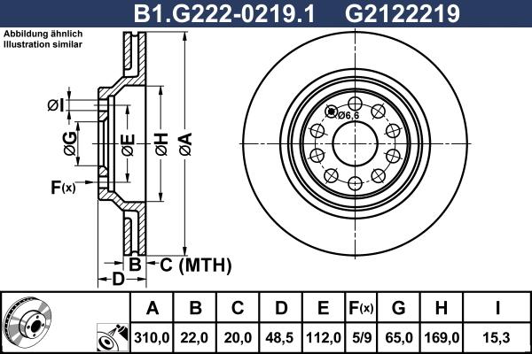 Galfer B1.G222-0219.1 - Тормозной диск unicars.by