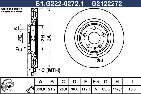 Galfer B1.G222-0272.1 - Тормозной диск unicars.by