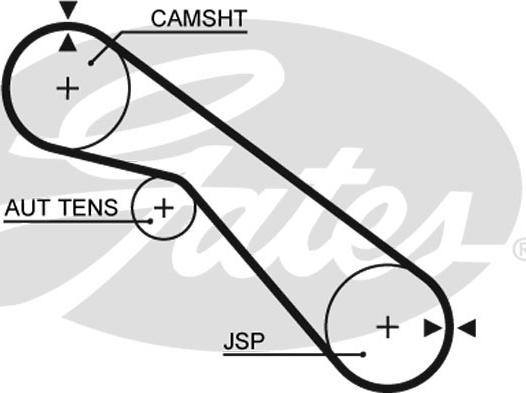 Gates 5405XS - Зубчатый ремень ГРМ unicars.by