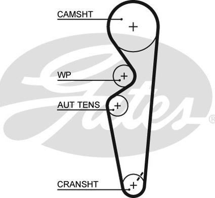Gates 5431XS - Зубчатый ремень ГРМ unicars.by