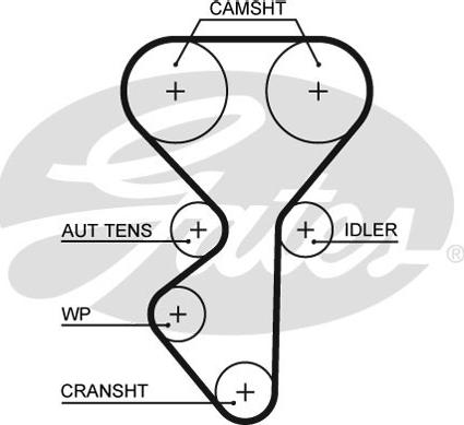Gates 5631XS - Зубчатый ремень ГРМ unicars.by