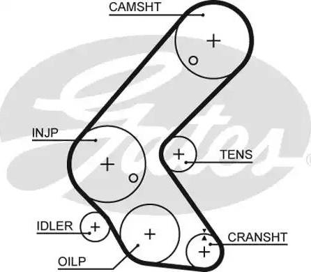 Gates 5679XS - Зубчатый ремень ГРМ unicars.by