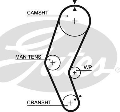 Gates 5272 - Зубчатый ремень ГРМ unicars.by