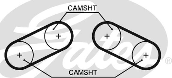 Gates K015527XS - Комплект зубчатого ремня ГРМ unicars.by