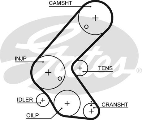 Gates K015679XS - Комплект зубчатого ремня ГРМ unicars.by