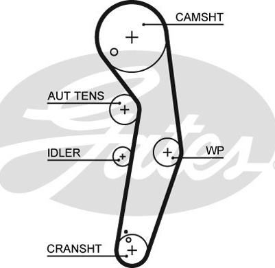 Gates K075569XS - Комплект зубчатого ремня ГРМ unicars.by