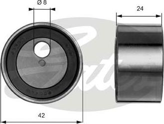 Gates T41009 - Натяжной ролик, зубчатый ремень ГРМ unicars.by