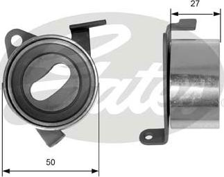 Gates T41004 - Натяжной ролик, зубчатый ремень ГРМ unicars.by