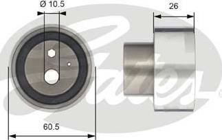 Gates T41311 - Натяжной ролик, зубчатый ремень ГРМ unicars.by