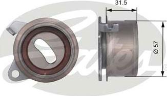 Gates T41244 - Натяжной ролик, зубчатый ремень ГРМ unicars.by