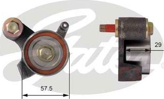 Gates T41272 - Натяжной ролик, зубчатый ремень ГРМ unicars.by