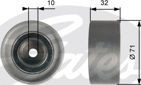 Gates T42094 - Направляющий ролик, зубчатый ремень ГРМ unicars.by