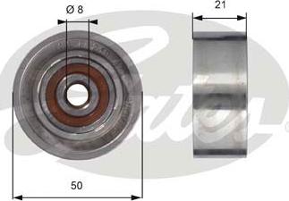 Gates T42098 - Направляющий ролик, зубчатый ремень ГРМ unicars.by