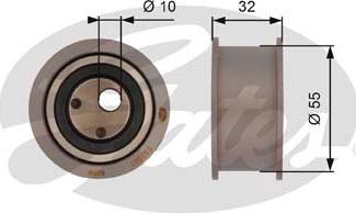 Gates T42041 - Натяжной ролик, зубчатый ремень ГРМ unicars.by