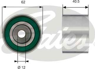 Gates T42156 - Направляющий ролик, зубчатый ремень ГРМ unicars.by