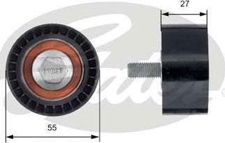 Gates T42150 - Направляющий ролик, зубчатый ремень ГРМ unicars.by