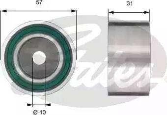 Gates T42200 - Направляющий ролик, зубчатый ремень ГРМ unicars.by