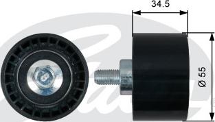 Gates T42218 - Направляющий ролик, зубчатый ремень ГРМ unicars.by