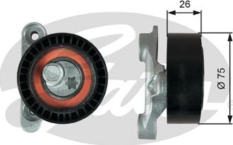 Gates T39345 - Натяжитель, поликлиновый ремень unicars.by