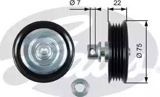 Gates T36446 - Ролик, поликлиновый ремень unicars.by