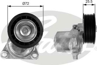 Gates T38408 - Натяжитель, поликлиновый ремень unicars.by