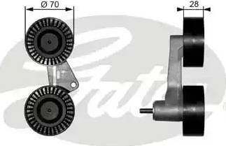 Gates T38063 - Натяжитель, поликлиновый ремень unicars.by