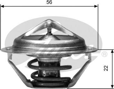 Gates TH06182G1 - Термостат охлаждающей жидкости / корпус unicars.by