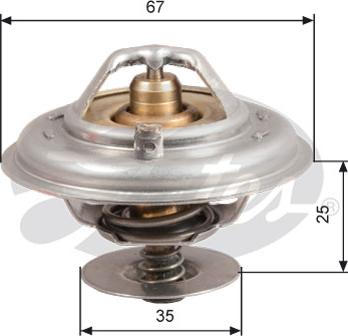 Gates TH14380G1 - Термостат охлаждающей жидкости / корпус unicars.by