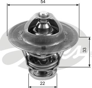 Gates TH22285G1 - Термостат охлаждающей жидкости / корпус unicars.by