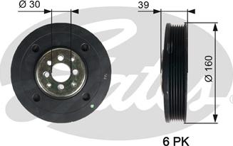 Gates TVD1004 - Шкив коленчатого вала unicars.by