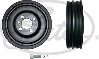 Gates TVD1018A - Шкив коленчатого вала unicars.by