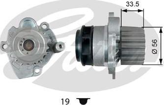 Gates WP0091 - Водяной насос unicars.by