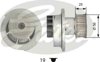 Gates WP0057 - Водяной насос unicars.by