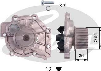 Gates WP0081 - Водяной насос unicars.by