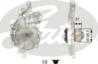 Gates WP0023 - Водяной насос unicars.by