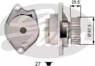 BOSCH 1 987 949 716 - Водяной насос unicars.by