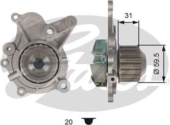 Gates WP0101 - Водяной насос unicars.by