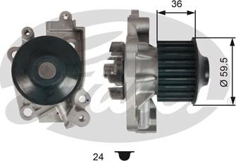 Gates WP0110 - Водяной насос unicars.by