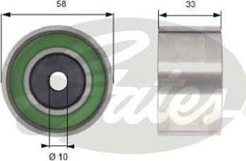 GATES-AU T42210 - Направляющий ролик, зубчатый ремень ГРМ unicars.by