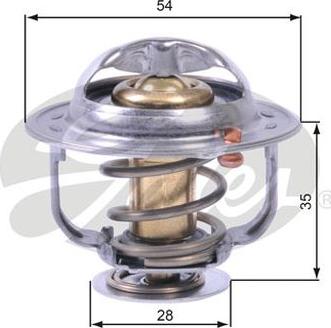 GATES-AU TH43880G1 - Термостат охлаждающей жидкости / корпус unicars.by