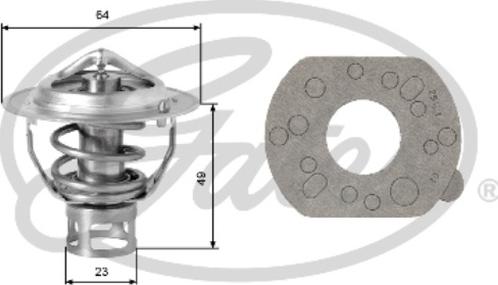 GATES-AU TH04077G1 - Термостат охлаждающей жидкости / корпус unicars.by