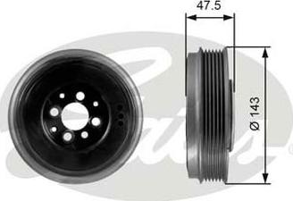 GATES-AU TVD1003 - Шкив коленчатого вала unicars.by