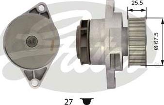 GATES-AU WP0041 - Водяной насос unicars.by