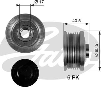 GATES-SEA OAP7032 - Шкив генератора, муфта unicars.by