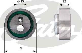 GATES-SEA T41129 - Натяжной ролик, зубчатый ремень ГРМ unicars.by