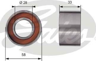 GATES-SEA T41290 - Натяжной ролик, зубчатый ремень ГРМ unicars.by