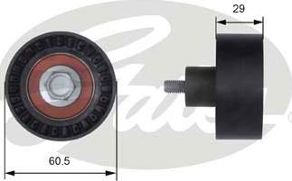 GATES-SEA T41233 - Направляющий ролик, зубчатый ремень ГРМ unicars.by