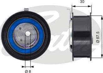 GATES-SEA T43059 - Натяжной ролик, зубчатый ремень ГРМ unicars.by