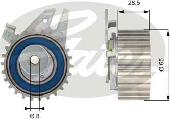 GATES-SEA T43033 - Натяжной ролик, зубчатый ремень ГРМ unicars.by